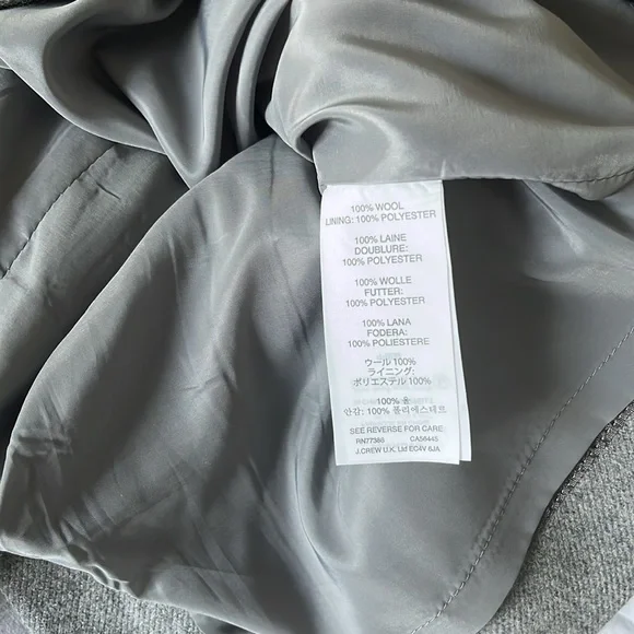 J. Crew - Dolman Dress Double Serge Wool - size 2 - Picture 5 of 6